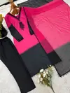 Sr 1710 French Crep Silk With Embroidery Top With Plazzo Dupatta Online Wholesale